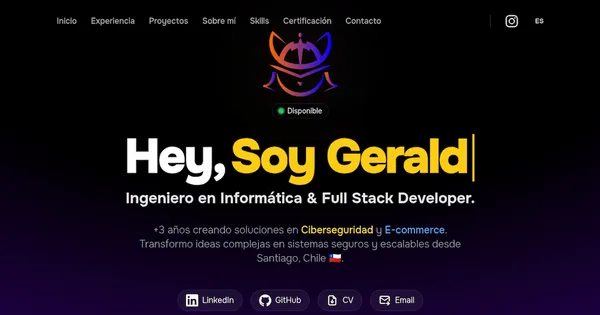 Caso de éxito: Portafolio Personal